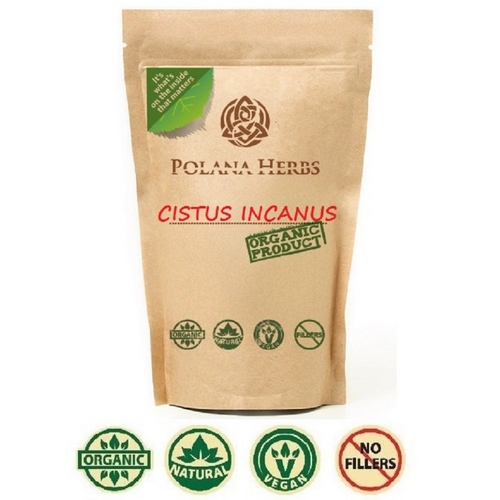 Organic Cistus Incanus Rockrose Loose Leaf Herbal Tea - Detox, Cleanse, Antioxidants, Tick Repellent - polanaherbs